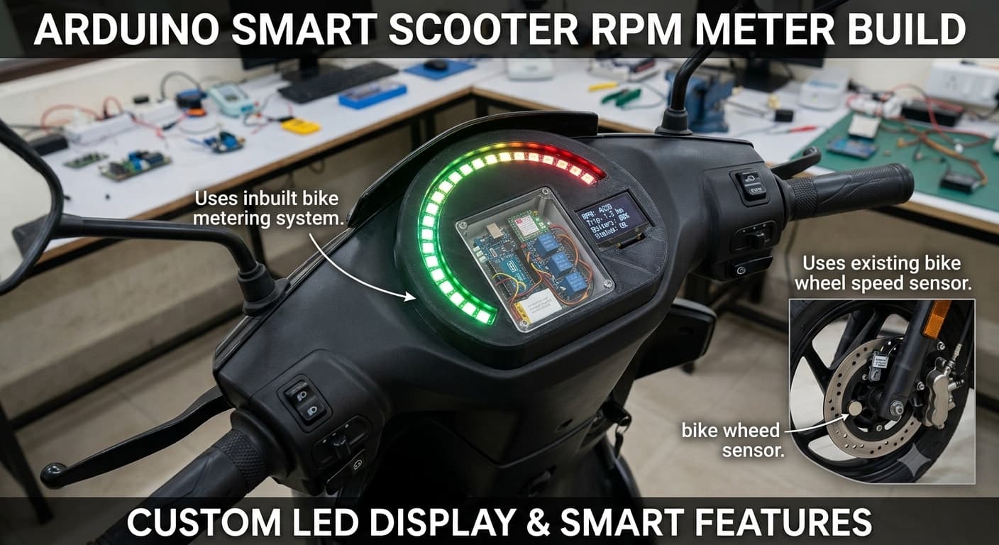 Scooter RPM Meter illustration